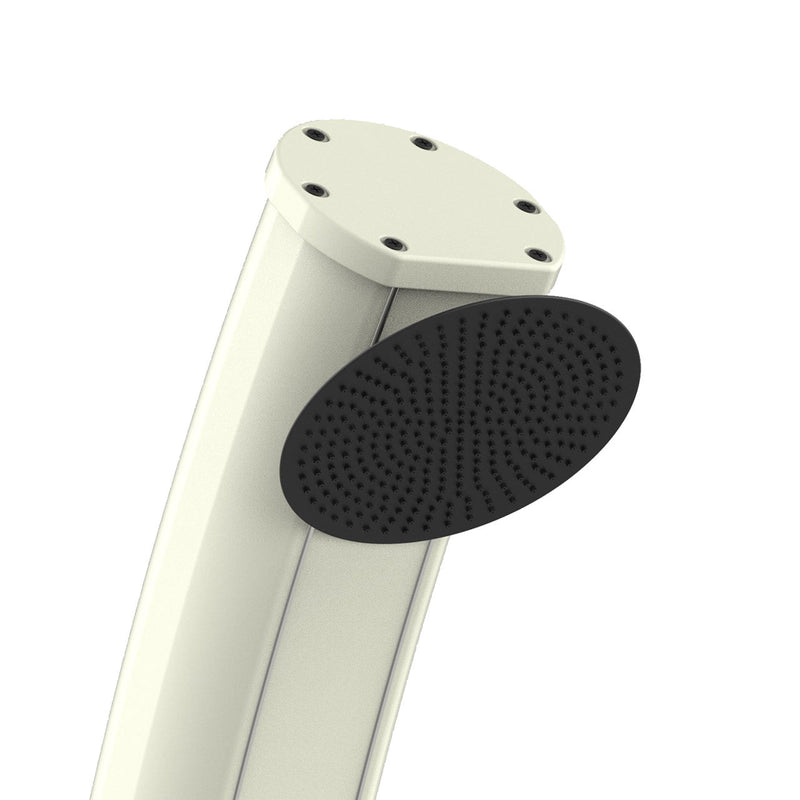 Doccia Solare da Giardino 35L Miscelatore e Lavapiedi Sined Dafne Bianca