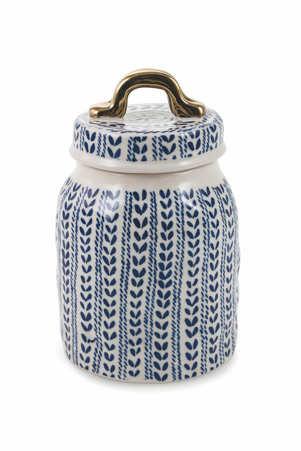 Pot Ø11x19 cm en Gres VdE Tivoli 1996 Bleu et Blanc acquista