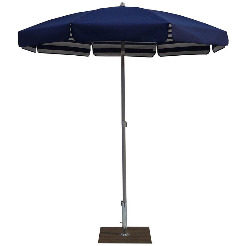 Ombrellone da Giardino Ø2 m Palo Ø33 mm in Acciaio Maffei Venezia Duplex Blu/Bianco e Blu