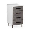 Cassettiera 4 cassetti 40x50x85H cm cemento