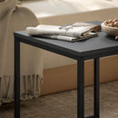 Set 2 Tavolini con Gambe a U Impilabili in Legno e Acciaio   