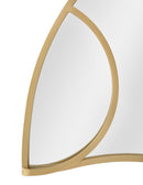 Specchio Sunshine 110x2,5x66 cm in Ferro e MDF Oro
