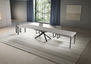 Tavolo Allungabile 180/440x90 cm Niket Cashmere Gambe Antracite      