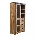Mobile Warren 100x45x180 h cm in Legno Marrone