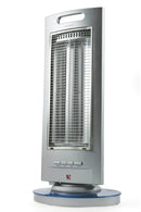 Stufa al Carbonio 1200W 2 Elementi Kooper Marrakech Silver