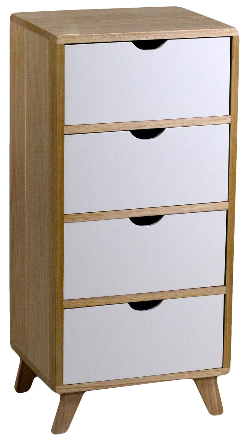 Cassettiera 4 Cassetti in Legno Cordova