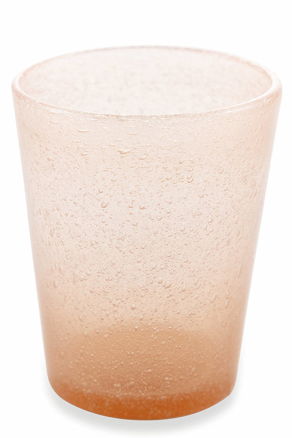 sconto Lot de 6 Verres à Eau en Pâte de Verre 250 ml Villa d'Este Home Tivoli Saumon Cancun Satiné