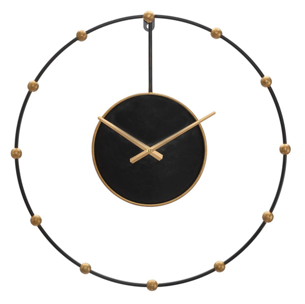 online Horloge murale Pearl Ø61x4,5 cm en fer noir