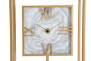 Orologio da Tavolo Rect. 20x8x30 cm in Ferro e MDF Multicolor