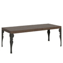  Tavolo Allungabile 200-460x90x77 cm Paxon Premium Noce Telaio Antracite