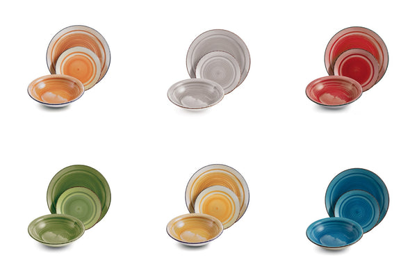 Service de table 18 pièces en grès VdE Tivoli 1996 Times Multicolore online