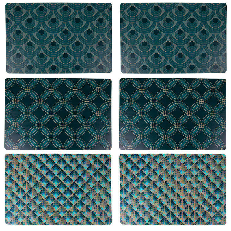 Set 6 Tovagliette 45x30x0,1 cm  in PVC VdE Tivoli 1996 Vetiver