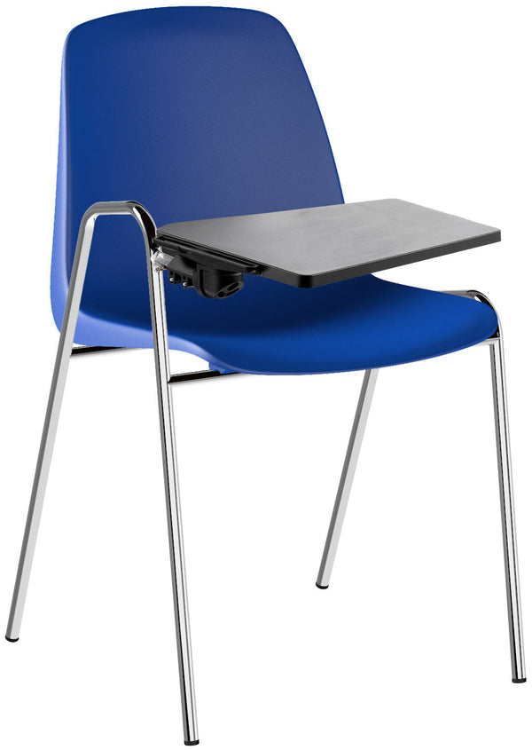 sconto Chaise de réunion de bureau en polypropylène avec tablette Tosini Verona Blue