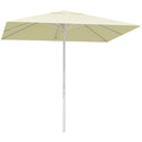 Ombrellone da Giardino 248x248x250 cm in Alluminio Metallo e Poliestere Bianco Beige 