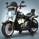 Moto Elettrica per Bambini Cruiser Acceleratore a Manubrio 12V 7Ah Argento Metallizzato         