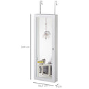 Armadio Portagioie a Specchio 35,5x9x100 cm  Bianco