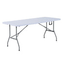 Tavolo da Campeggio Picnic Pieghevole Portatile Richiudibile in Valigia in PE 180x74x74 cm 