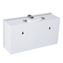 Armadietto per Medicinali da Muro con 2 Ripiani e un Vano Bianco 38x12x20 cm 