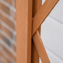 Recinzione da Giardino Estensibile 150x30x148 cm in Legno di Abete Arancione