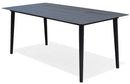 Tavolo Rettangolare da Giardino 180x90cm in Alluminio Vorghini Capalbio Antracite
