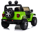 Macchina Elettrica per Bambini 12V Mp4 2 Posti con Licenza Jeep Wrangler Rubicon Verde