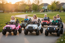 Macchina Elettrica per Bambini 12V Toyota Cruiser Nera Mimetica