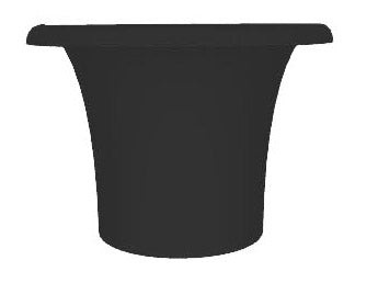 sconto Vaso Ø72x50 cm in Resina Arkema Tummy Vase Antracite