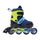 Patins à roulettes en ligne taille réglable 31-34 frein à plaquettes bleu