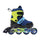 Patins à roulettes en ligne taille réglable 31-34 frein à plaquettes bleu