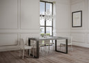 Tavolo Allungabile 200-304x90x77 cm Tecno Cemento Telaio Antracite 
