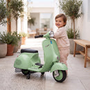 Moto Elettrica per Bambini 3+ Anni Licenza Piaggio Vespa 7,2 V 81x37x63 cm con Rotelle Rimovibili 3-5 km/h Max 30 kg in PP Verde      