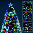 Albero di Natale Artificiale 180 cm in Fibra Ottica Foltissimo 230 LED 