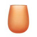 Set 6 Bicchieri Acqua Effetto Frosted Happy Hour Sunset in Vetro VdE Tivoli 1996 Rosso