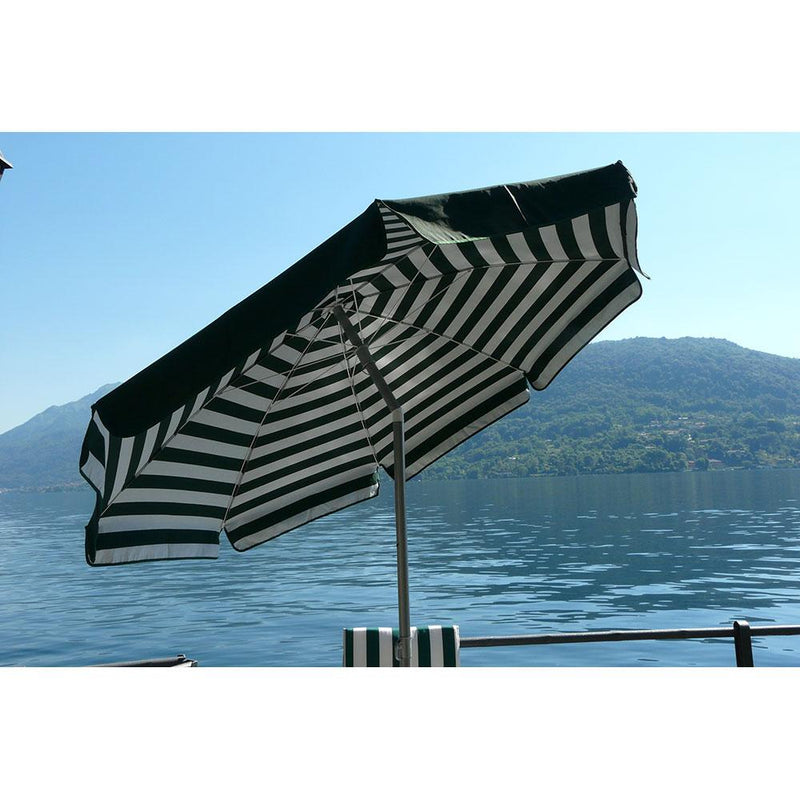 Ombrellone da Giardino Ø2 m Palo Ø33 mm in Acciaio Maffei Venezia Duplex Verde/Bianco e Verde