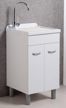 Mobile Lavatoio in ABS 50x50x88 cm 2 Ante Ambrosini Doris Bianco Opaco Seconda Scelta