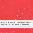 Passeggino per Cani Pieghevole Rosso 77x47x101 cm 