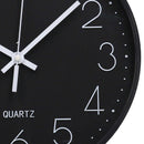 Orologio da Parete Ø30 cm in Plastica Nero