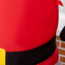 Babbo Natale Gonfiabile 89x44x178 cm con Occhiali da Sole e Luci LED