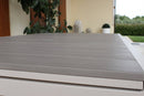 Tavolo Allungabile Pental 180/240x100x73 h cm in Alluminio Tortora