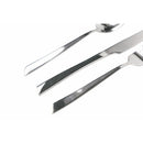 Servizio Set di Posate 24 Pezzi in Acciaio Silver Lucido Villa d'Este Home Tivoli Cut