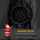 Babbo Natale Gonfiabile Luminoso 142x98x245 cm con  Luci LED
