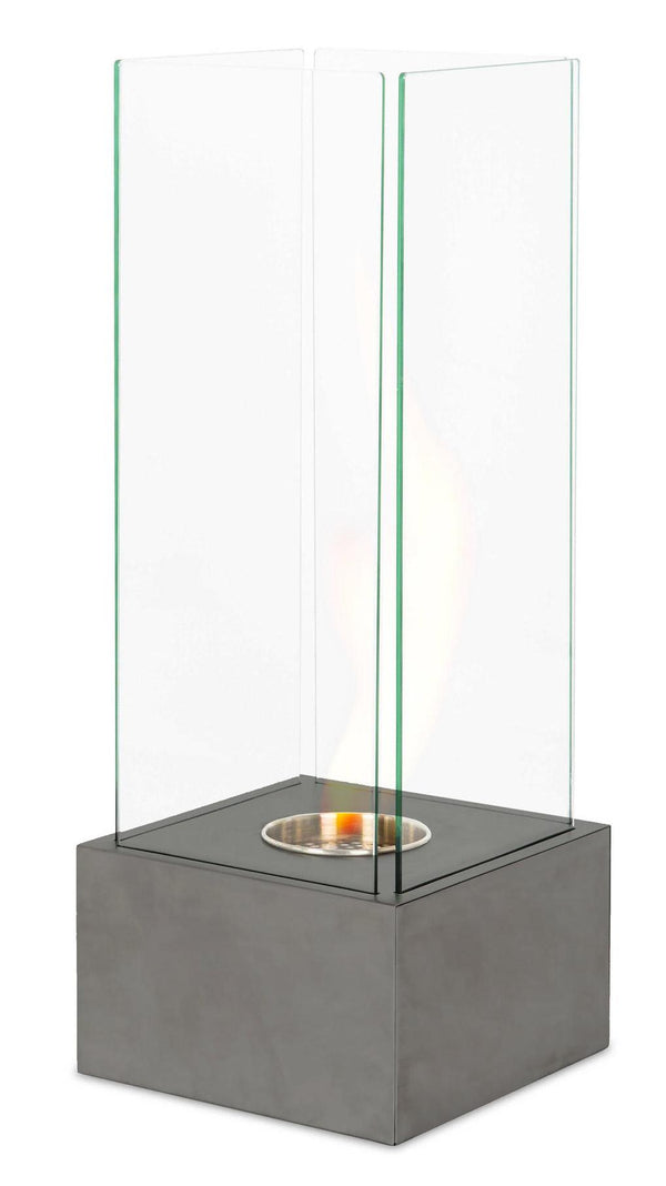 Cheminée Bioéthanol au Sol 25x25x65 cm Gris acquista