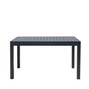 Tavolo da Giardino Allungabile 134/268x90xH75 cm in alluminio Lipari grigio