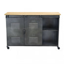 Mobile Gabriel 116x40x77 h cm in Acciaio Grigio