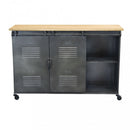 Mobile Gabriel 116x40x77 h cm in Acciaio Grigio