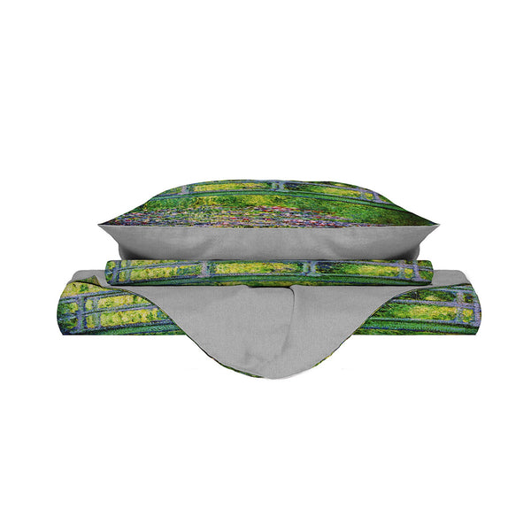 Housse de couette double avec impression sur le sac et les taies d'oreiller acquista
