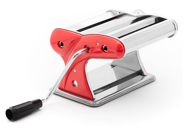 sconto Machine à pâtes manuelle avec inserts de collecte en acier/rouge