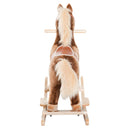 Cavallo a Dondolo per Bambini in Legno Giocattolo Cavalcabile 