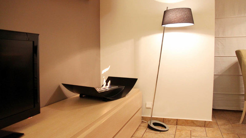 Camino a Bioetanolo da Pavimento 71,7x40 cm Flig Chicago Nero