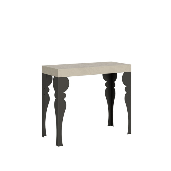 Consolle Allungabile 90-196x40x77 cm Paxon Small Premium Cashmere Telaio Antracite acquista